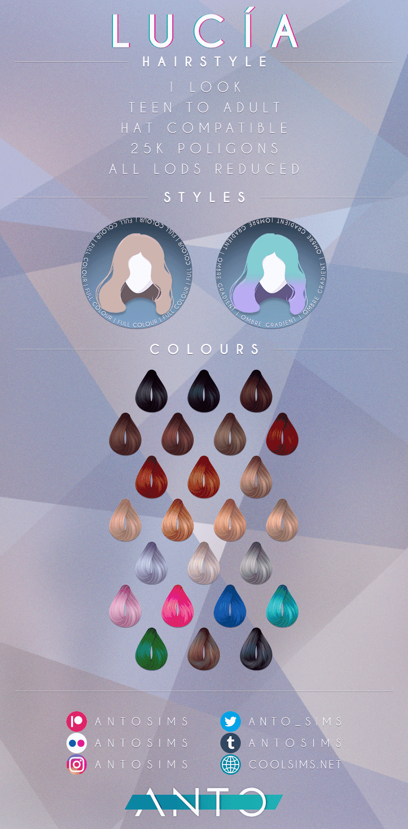 Галерея мода Прическа Lucía Hairstyle #1